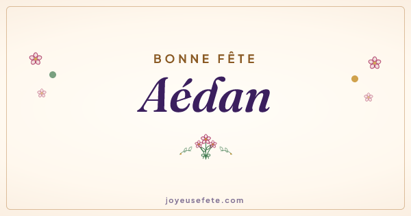 Image « Bonne fête Aédan » au format large