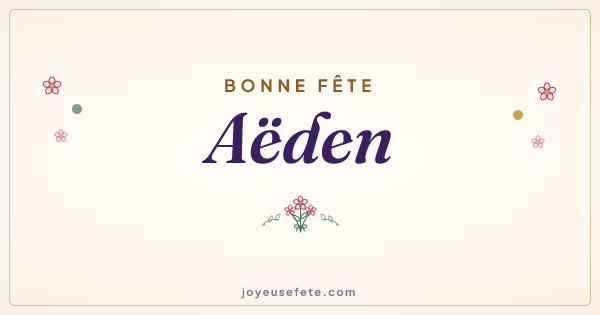 Image « Bonne fête Aëden » au format large