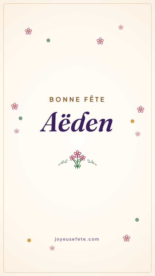 Image « Bonne fête Aëden » au format story