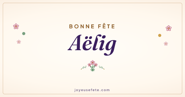 Image « Bonne fête Aëlig » au format large