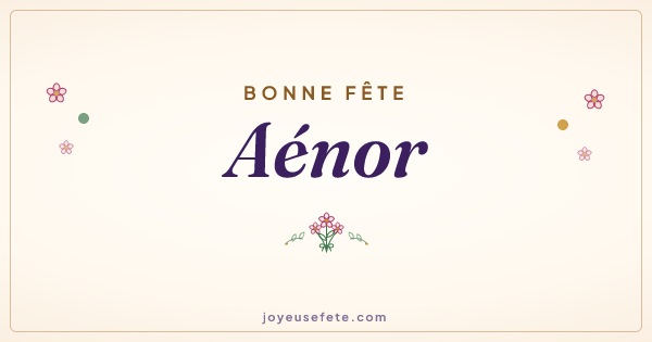 Image « Bonne fête Aénor » au format large