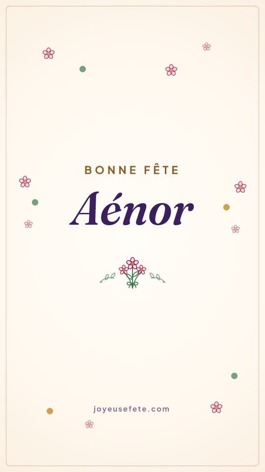 Image « Bonne fête Aénor » au format story