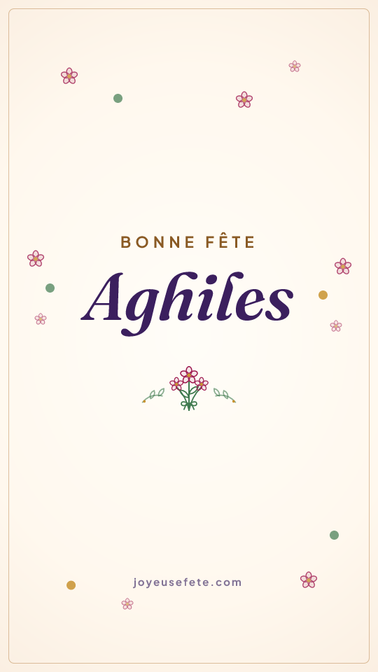 Image « Bonne fête Aghiles » au format story