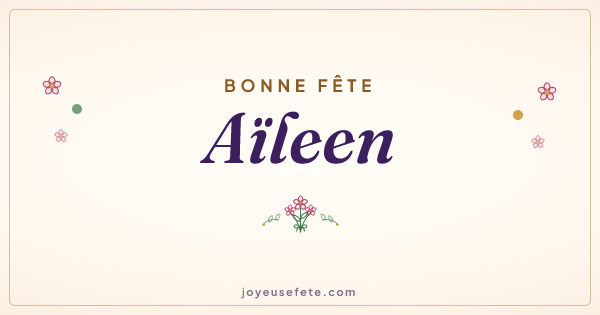 Image « Bonne fête Aïleen » au format large