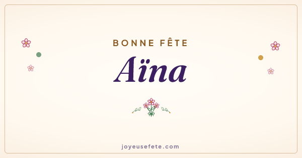 Image « Bonne fête Aïna » au format large