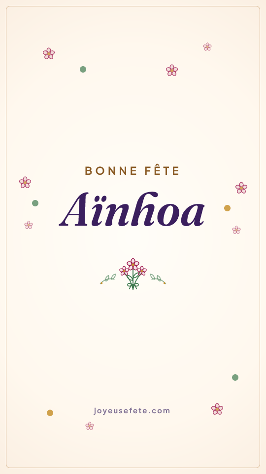 Image « Bonne fête Aïnhoa » au format story