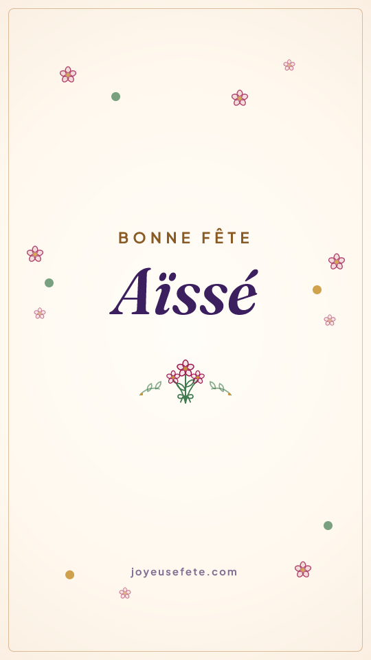Image « Bonne fête Aïssé » au format story