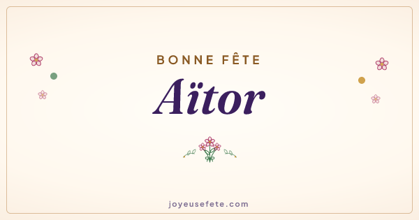 Image « Bonne fête Aïtor » au format large