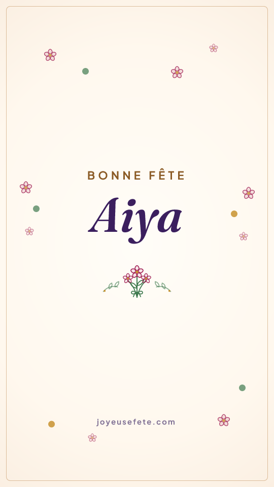 Image « Bonne fête Aiya » au format story