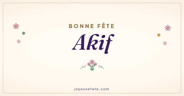 Image « Bonne fête Akif » au format large
