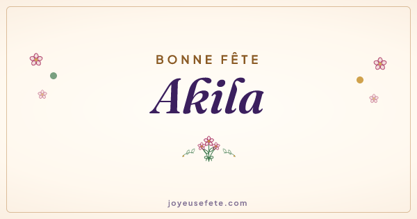 Image « Bonne fête Akila » au format large