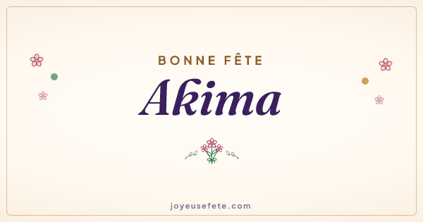 Image « Bonne fête Akima » au format large