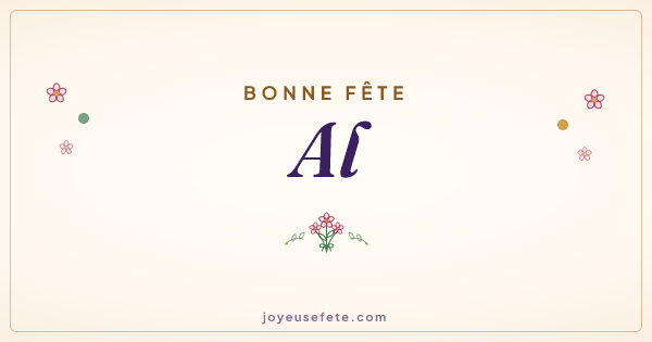 Image « Bonne fête Al » au format large