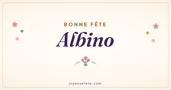 Image « Bonne fête Albino » au format large
