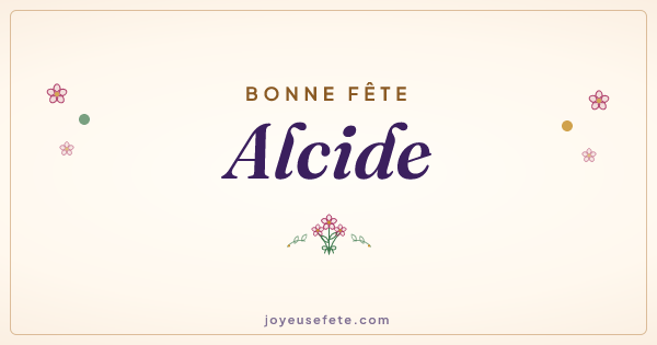 Image « Bonne fête Alcide » au format large