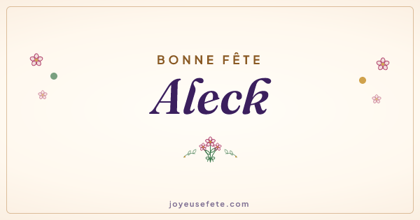 Image « Bonne fête Aleck » au format large