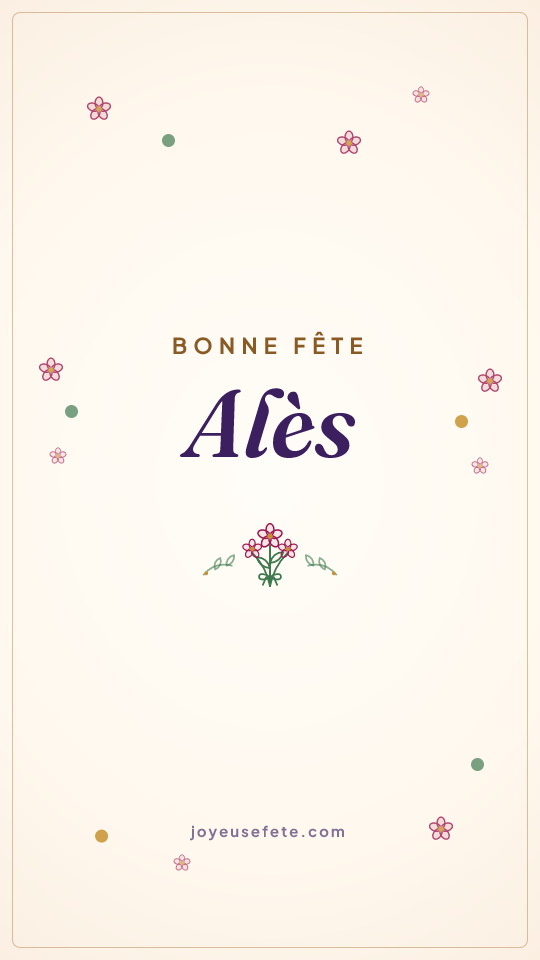 Image « Bonne fête Alès » au format story