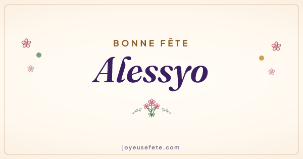 Image « Bonne fête Alessyo » au format large