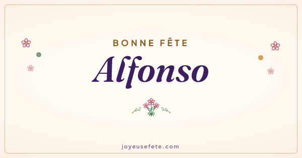 Image « Bonne fête Alfonso » au format large