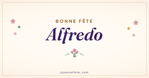 Image « Bonne fête Alfredo » au format large