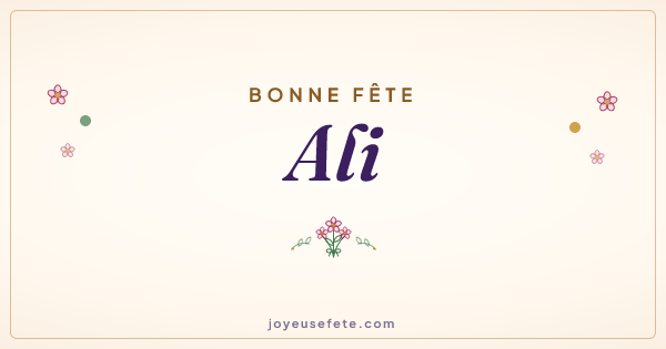 Image « Bonne fête Ali » au format large