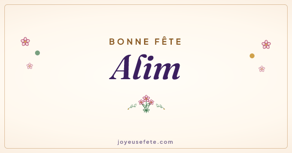 Image « Bonne fête Alim » au format large