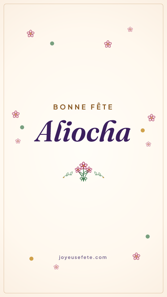 Image « Bonne fête Aliocha » au format story