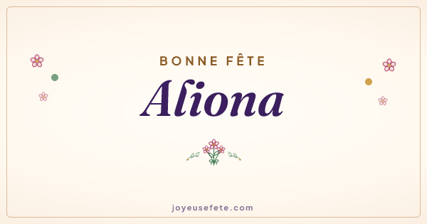 Image « Bonne fête Aliona » au format large
