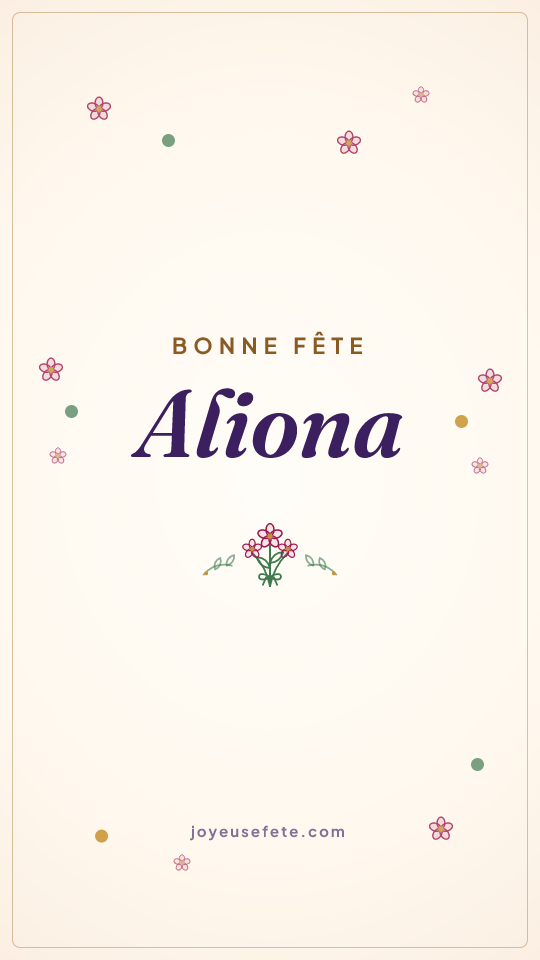 Image « Bonne fête Aliona » au format story