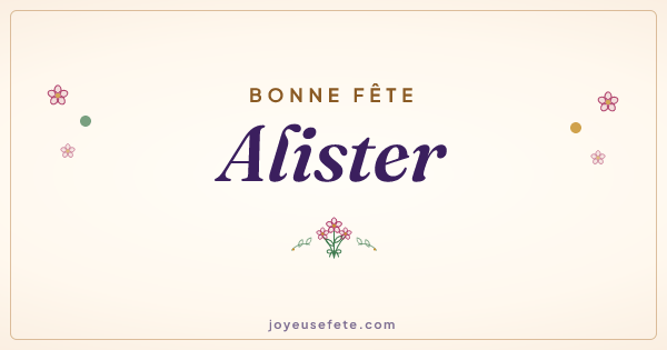 Image « Bonne fête Alister » au format large