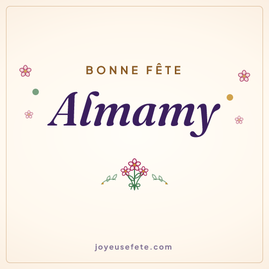 Image carrée « Bonne fête Almamy » pour WhatsApp