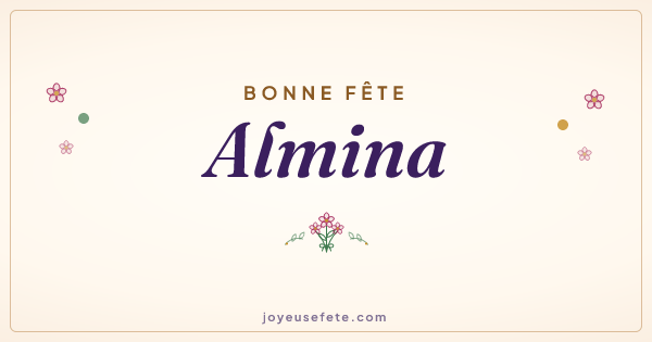 Image « Bonne fête Almina » au format large