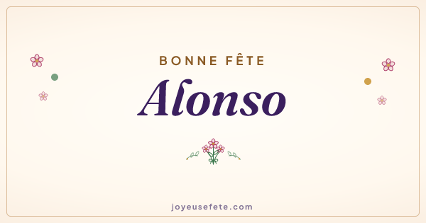 Image « Bonne fête Alonso » au format large
