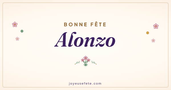 Image « Bonne fête Alonzo » au format large