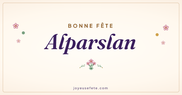 Image « Bonne fête Alparslan » au format large