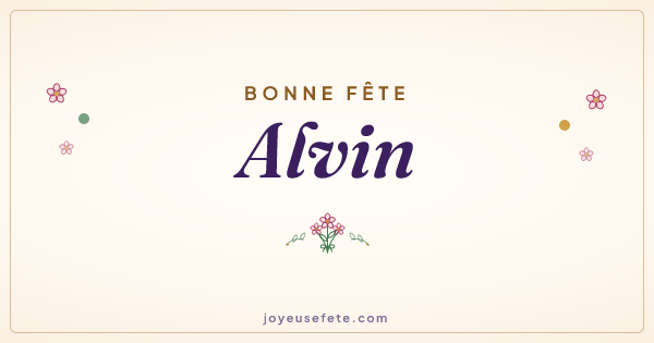 Image « Bonne fête Alvin » au format large