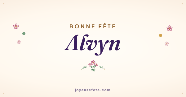 Image « Bonne fête Alvyn » au format large