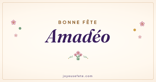 Image « Bonne fête Amadéo » au format large
