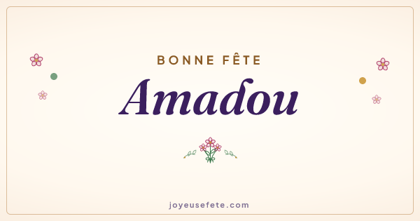 Image « Bonne fête Amadou » au format large