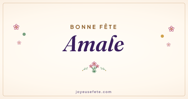 Image « Bonne fête Amale » au format large