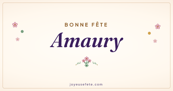 Image « Bonne fête Amaury » au format large