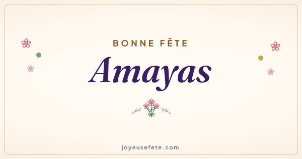 Image « Bonne fête Amayas » au format large