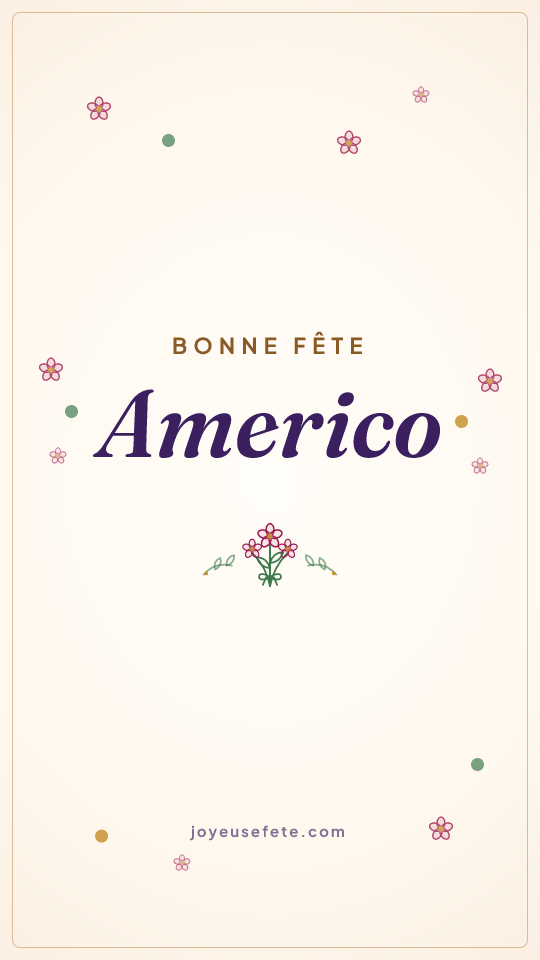 Image « Bonne fête Americo » au format story