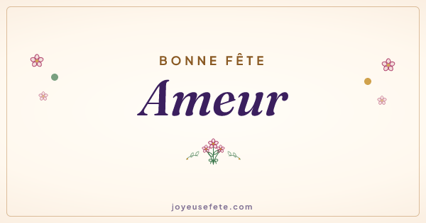 Image « Bonne fête Ameur » au format large