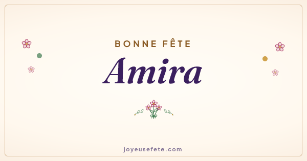 Image « Bonne fête Amira » au format large