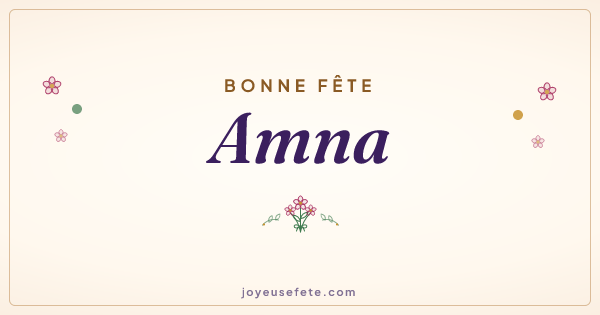 Image « Bonne fête Amna » au format large