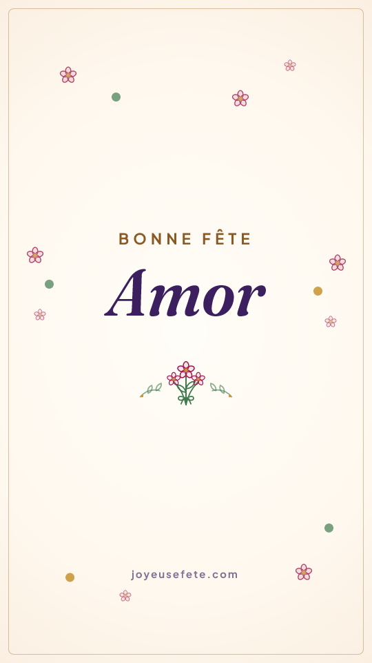 Image « Bonne fête Amor » au format story