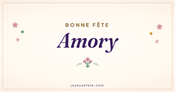 Image « Bonne fête Amory » au format large
