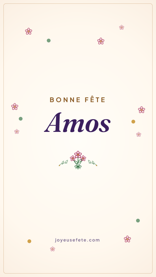 Image « Bonne fête Amos » au format story