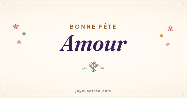 Image « Bonne fête Amour » au format large